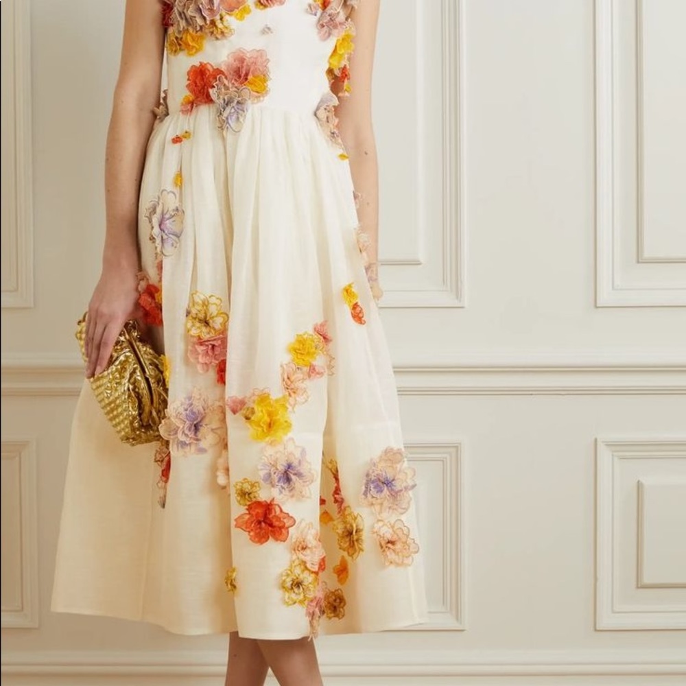 Zimmerman Postcard Appliqué MIDI Dress - Picture 3 of 6